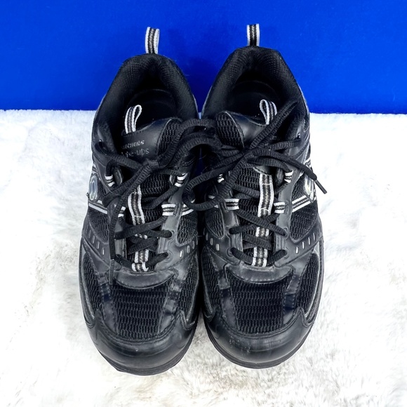 VINTAGE |•SKECHERS•| Shape-Ups! Black Activewear Walking Shoes Size 8 - Picture 3 of 12